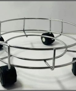 Gas cylinder moveable trolley