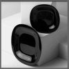 L9817 6Pcs Luminarc carine black noir plates