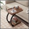 High Quality C - Shaped Side Table with wheels