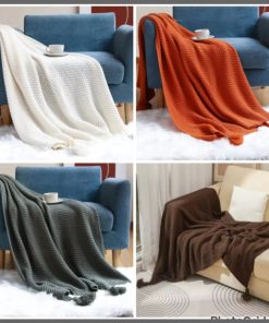 High Quality Knitted Throw Blanket