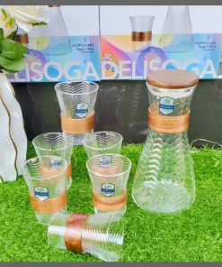 7Pcs Clear Water / Juice  Decanter Set