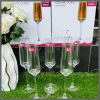 A set of 6pcs Clear champagne glass
