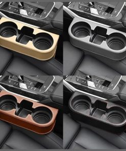 Car Cup Holder with Phone Holder & double Side Holders with high Quality Leather Cover