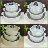 3in1 ceramic Soup Pots