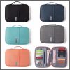 Multifunctional family size travel passport and document organizer