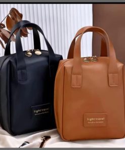 Pu leather multi_function cosmetics bag