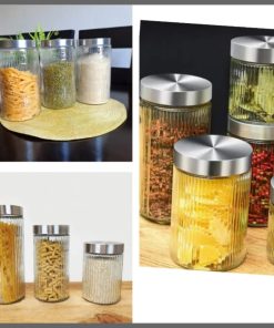 1.6ltr Glass storage jars