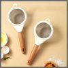 Wooden handle stainless steel fine mesh sieve