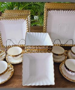30Pcs Dinner  set gold