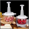 Manual Vegetable Mincers Press Type Household Garlic Meat Cutter