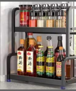 Metallic spice rack