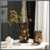 Flolenco luxury home decor glass vase
