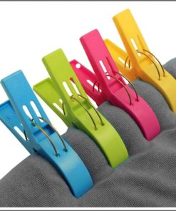4Pcs Bright & Sturdy & Big Balcony Clips