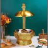 8L Luxurious gold round chaffing dish