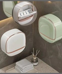 Flip soap dish drainer