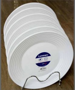 6 pc luminarc round  plates