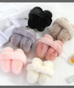 Solid color soft ear protectors warm earmuff fashion outdoor cold protection earmuff