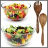 Glass salad bowl