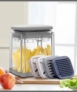 Press-type French Fries Cutter, Onion Dicer, Carrot Cutter, Kitchen Gadgets, Cucumber and Potato Multi-functional Vegetable Cutter