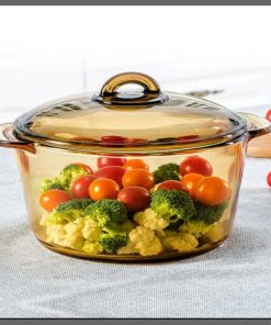 Serving glass pot