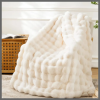 Soft Bubble Winter Throw Blanket Plain