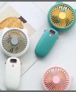 Mini Folding Electric Fan with strap