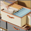 Partitioned closet organizer