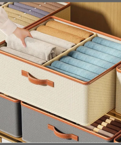 Partitioned closet organizer
