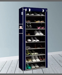 1 Column  6tier shoe rack  with canvas cover