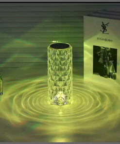 Led crystal table lamp touch adjust Projector rechargeable diamond atmosphere light