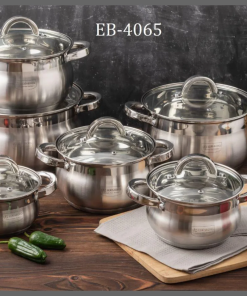 12pc Edenburg Stainless Steel Cookware
