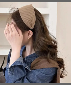 Anti-slip ribbed elastic hairband