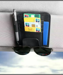Car sun visor organizer