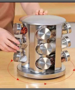 Spice rack rotating