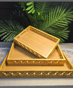 3 in 1 Multi-functional Bamboo Trays