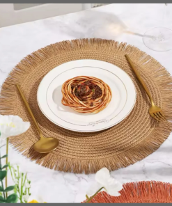6Pcs Round Jute Table Mat