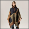 Women's geometric wrap shawl/poncho