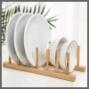 6 Slots Bamboo Plate Holder