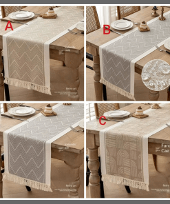Braided Cotton Linen Table Runner