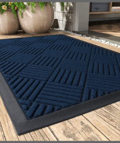 Non-slip wear resistant rubber doormat