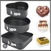 3Pcs Nonstick mixed shape baking tins