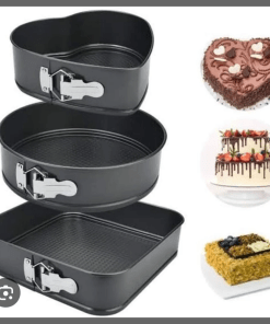 3Pcs Nonstick mixed shape baking tins