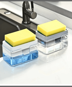 2‑in‑1 Soap Dispenser + Sponge Holder