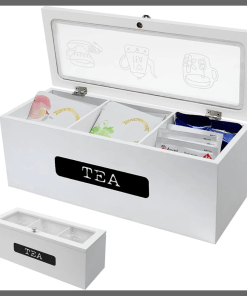 3 Compartment Tea bag organizer