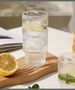 6Pcs Glass Vintage Iced Glasses