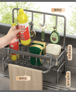 Wall-mounted  sink tidy