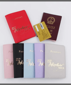 High quality trendy PU leather passport cover/holder