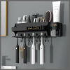 Wall Mounted Toothbrush Toothpaste Dispenser Set