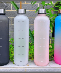 BPA free 1L motivation water bottle