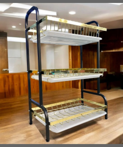 Dish rack 3 layer advanced gold